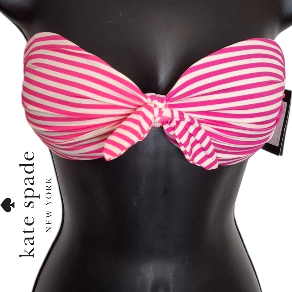 NWT Kate Spade Bandeau Strapless Bikini Top